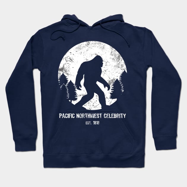 Bigfoot est 1818 Pacific Northwest Celebrity Hoodie by Scar